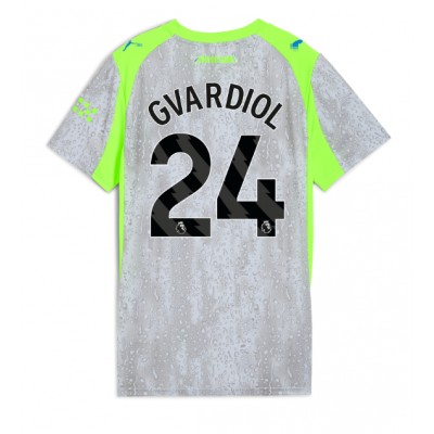 Manchester City Josko Gvardiol #24 Tredjedrakt Dame 2025-26 Kortermet Manchester City Josko Gvardiol #24 Tredjedrakt Dame 2025-26 Kortermet